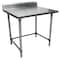 Bk Resources Stainless Steel Work Table W/Open Base, Plastic Feet 5 Riser 30"Wx30"D SVTR5OB-3030 - alternate 1